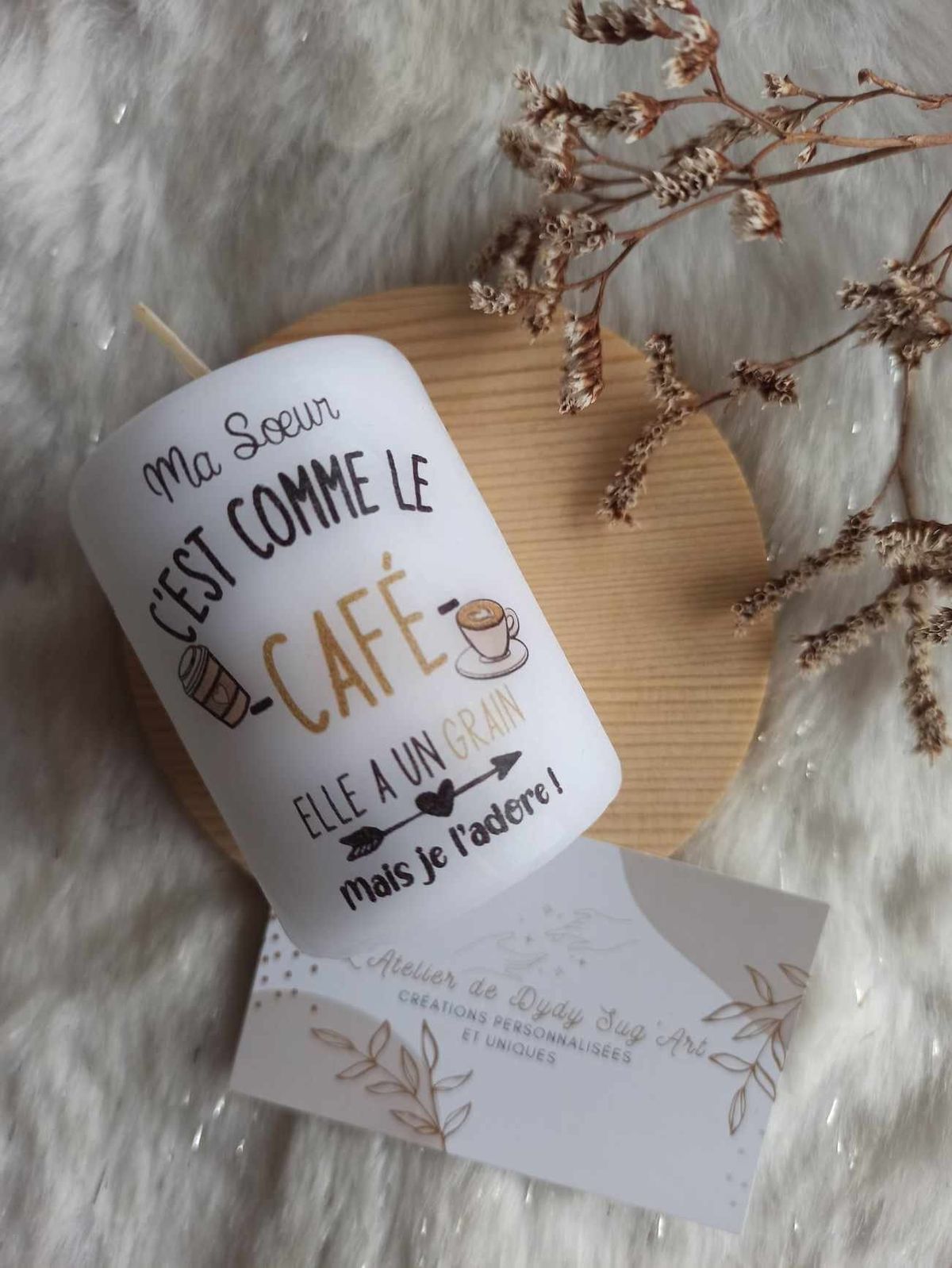 Bougie personnalisée