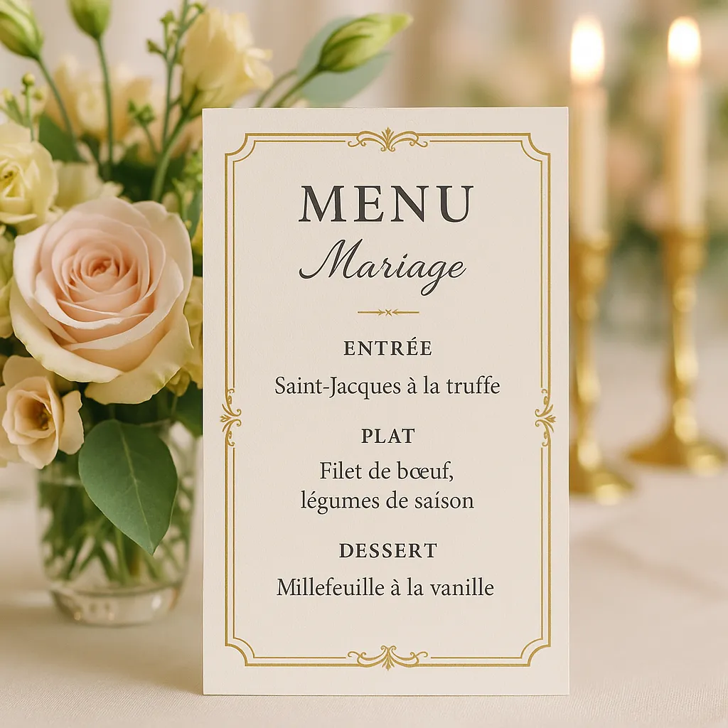 Menu personnalisé